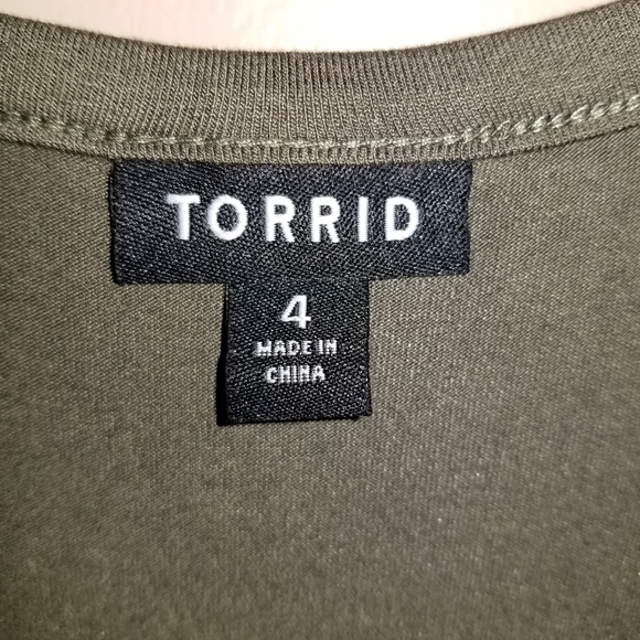 Olive Green Torrid Dress - Picture 3 of 4